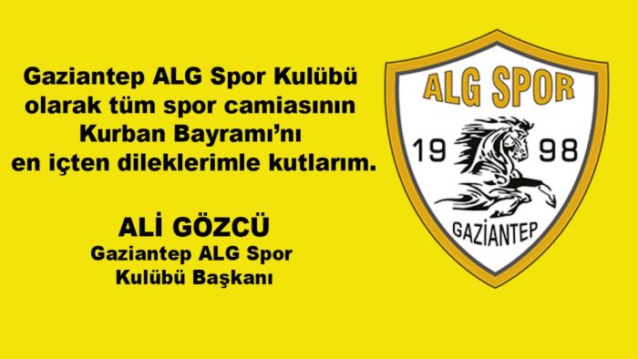 Ali Gözcü'den Kurban Bayramı mesajı